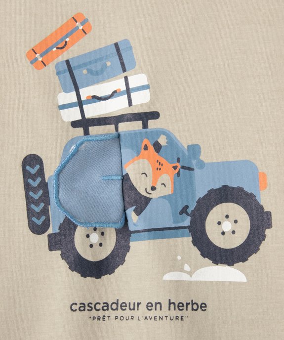 Tee-shirt manches longues avec motif animé bébé garçon vue2 - GEMO 4G BEBE - GEMO