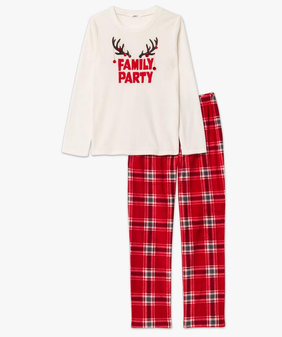 Pyjama de Noël en polaire douillete femme vue4 - GEMO(HOMWR FEM) - GEMO