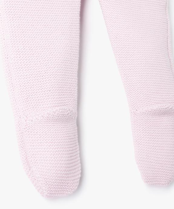 Pantalon bébé en maille tricotée avec pieds - LuluCastagnette vue2 - LULUCASTAGNETTE - GEMO