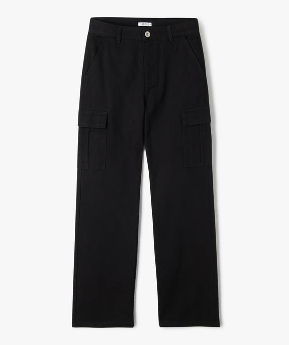 Pantalon cargo coupe straight à taille ajustable fille vue1 - GEMO 4G FILLE - GEMO