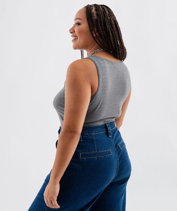 Débardeur à col rond uni femme grande taille vue12 - GEMO 4G GT - GEMO