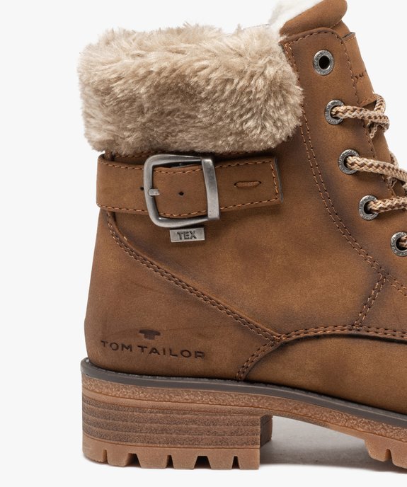 Boots fourrées femme à semelle crantée – Tom Tailor vue6 - TOM TAILOR - GEMO