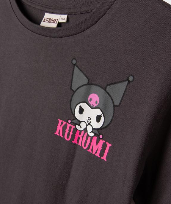 Tee-shirt manches courtes à motif diablotin fille - Kuromi - KUROMI Tee-shirt manches courtes à motif diablotin fille - Kuromi vue3 - KUROMI - GEMO