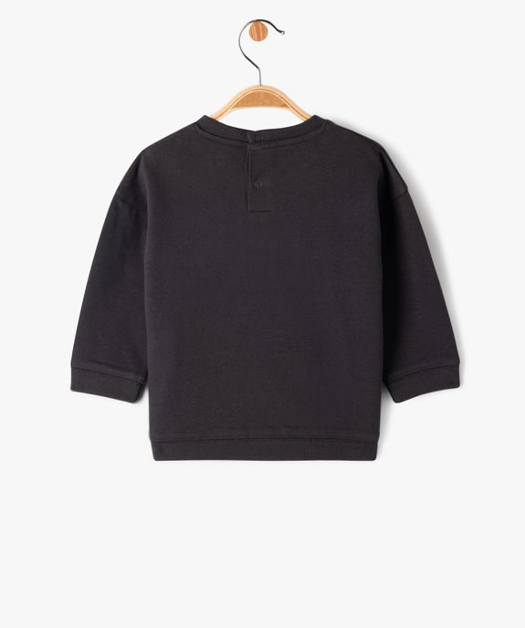 Sweat en molleton doux imprimé bébé garçon - LuluCastagnette vue3 - LULUCASTAGNETTE - GEMO