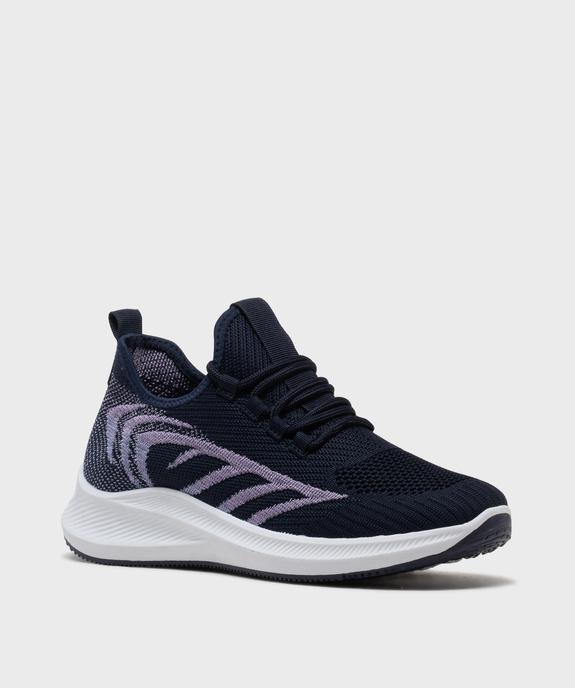 Baskets basses running en mesh à lacets femme - Valentina Baldano vue2 - VALENTINA BALDA - GEMO