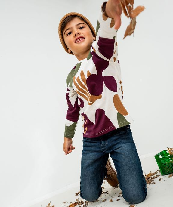 Tee-shirt manches longues imprimé garçon vue5 - GEMO 4G GARCON - GEMO