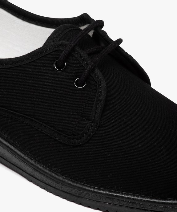 Derbies confort femme dessus en toile unie vue6 - GEMO (CONFORT) - GEMO