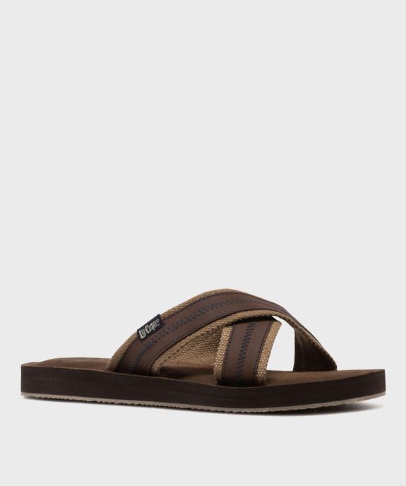 Mules à larges brides croisées homme - Lee Cooper vue2 - LEE COOPER - GEMO