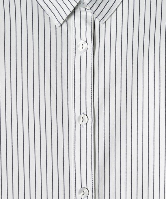 Chemise à fines rayures coupe oversize fille vue2 - GEMO (JUNIOR) - GEMO