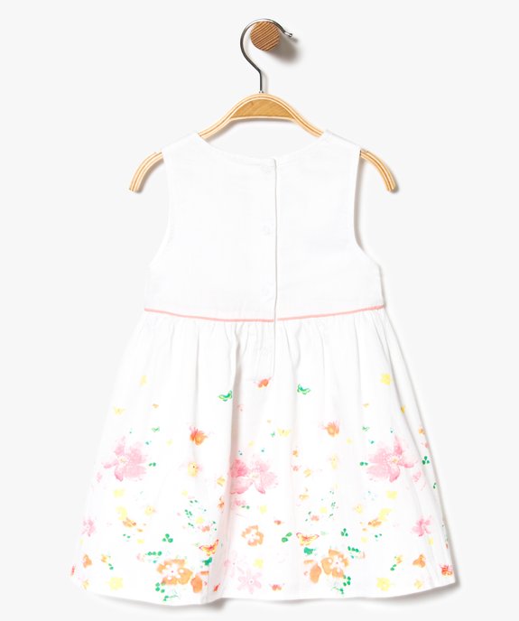 Robe de cérémonie fleurie sans manches vue2 - GEMO(BEBE DEBT) - GEMO