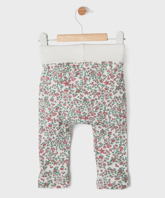 Pantalon en maille évolutif bébé fille vue4 - GEMO 4G BEBE - GEMO