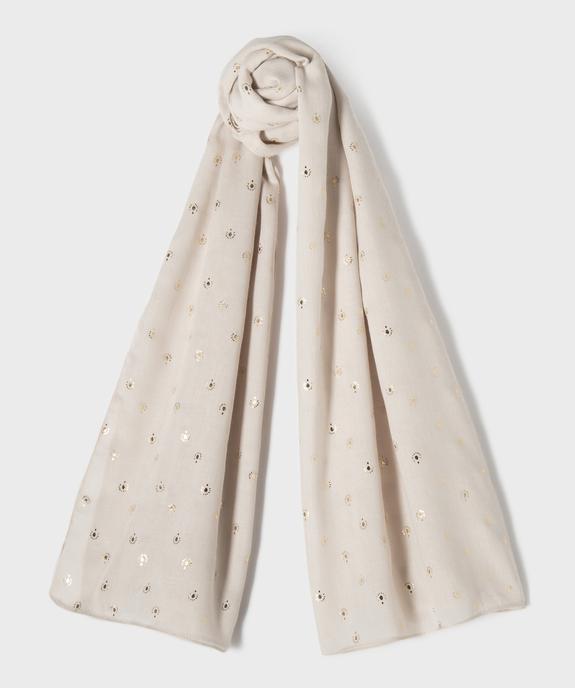 Foulard à motifs pailletés femme vue1 - GEMO (ACCESS) - GEMO