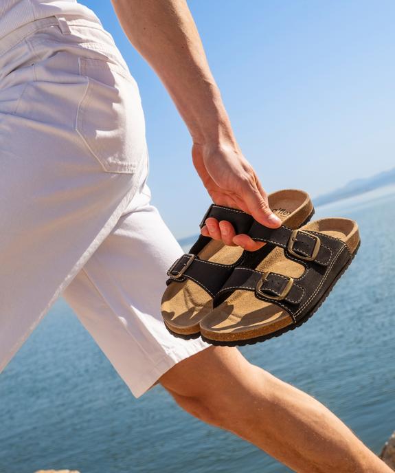 Sandales confort à larges brides et semelle intérieure ergonomique homme vue1 - G'FLEX - GEMO