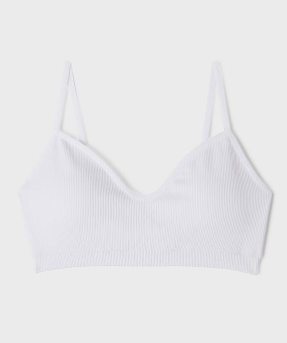 Brassière à fines bretelles avec mousses amovibles fille vue1 - GEMO 4G FILLE - GEMO