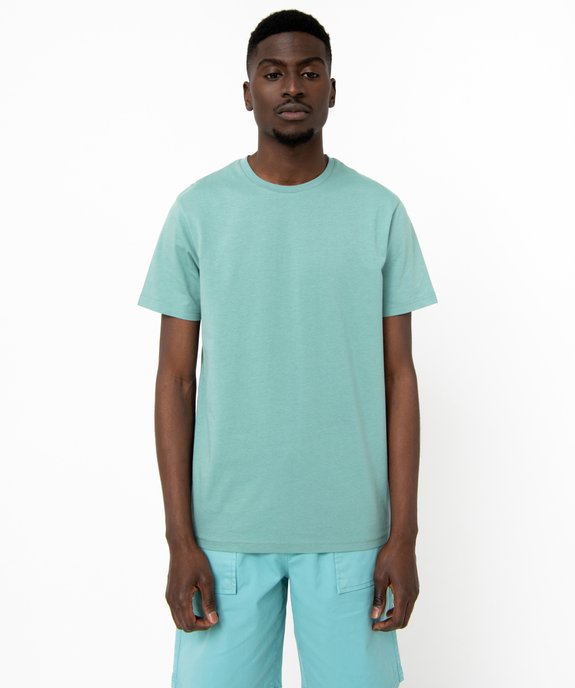 Tee-shirt à manches courtes et col rond homme vue1 - GEMO 4G HOMME - GEMO
