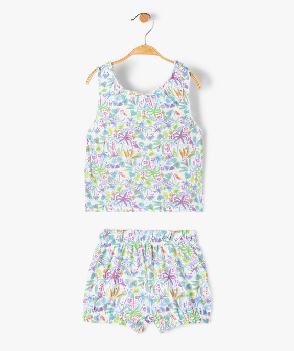 Ensemble bébé fille 2 pièces : débardeur et short imprimés vue1 - GEMO(BEBE DEBT) - GEMO