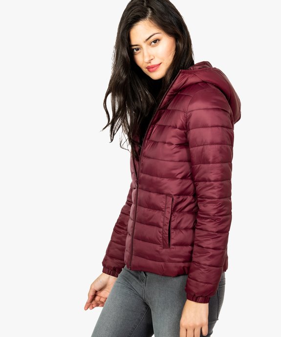 Doudoune femme fine à capuche vue1 - FOLLOW ME - GEMO