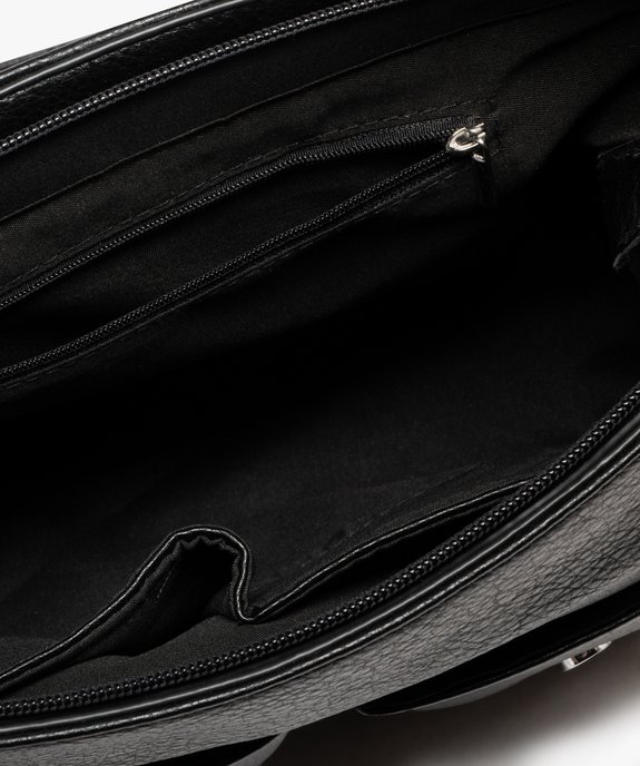 Sac besace grand format multimatière femme vue3 - GEMO (ACCESS) - GEMO