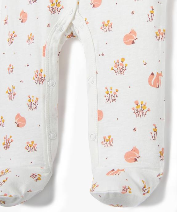 Pyjama dors-bien ouverture devant en jersey de coton bébé vue2 - GEMO(BB COUCHE) - GEMO