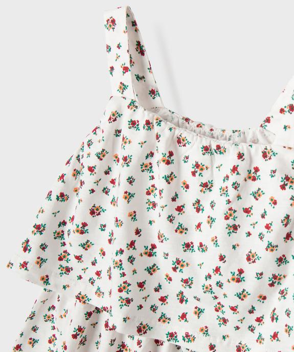 Robe courte à bretelles effet 2-en-1 fille vue2 - GEMO 4G FILLE - GEMO