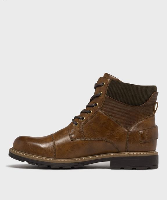 Boots à lacets avec col textile homme - Lee Cooper vue9 - LEE COOPER - GEMO