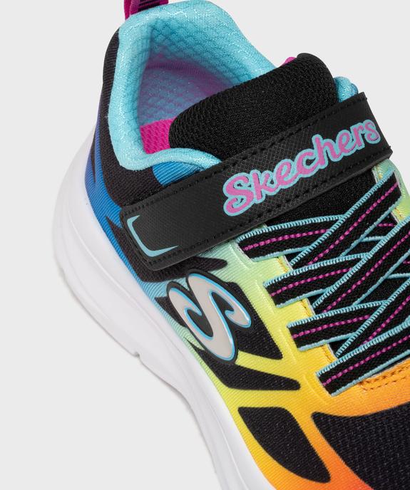 Baskets running en mesh fluo fille - Skechers  vue6 - SKECHERS - GEMO