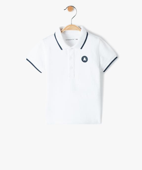 Polo bébé garçon à manches courtes - LuluCastagnette vue1 - LULUCASTAGNETTE - GEMO