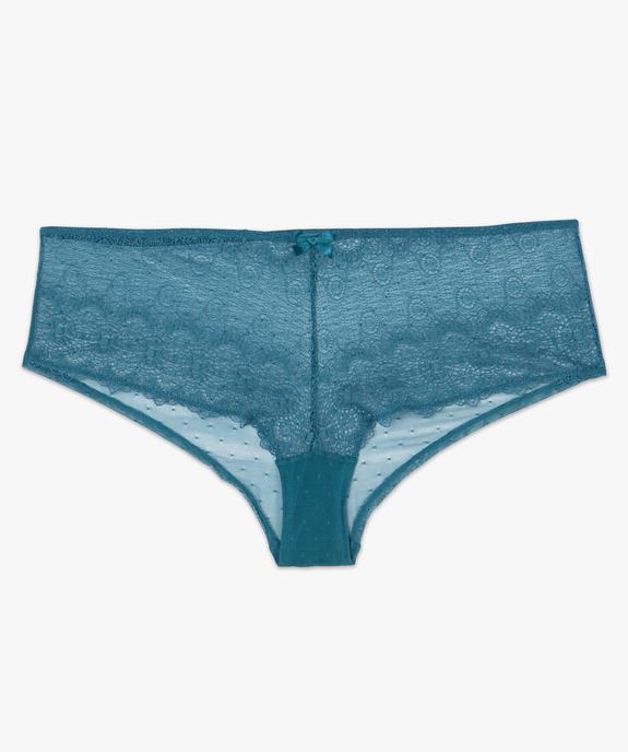 Shortie femme grande taille en tulle et dentelle vue4 - GEMO(HOMWR FEM) - GEMO