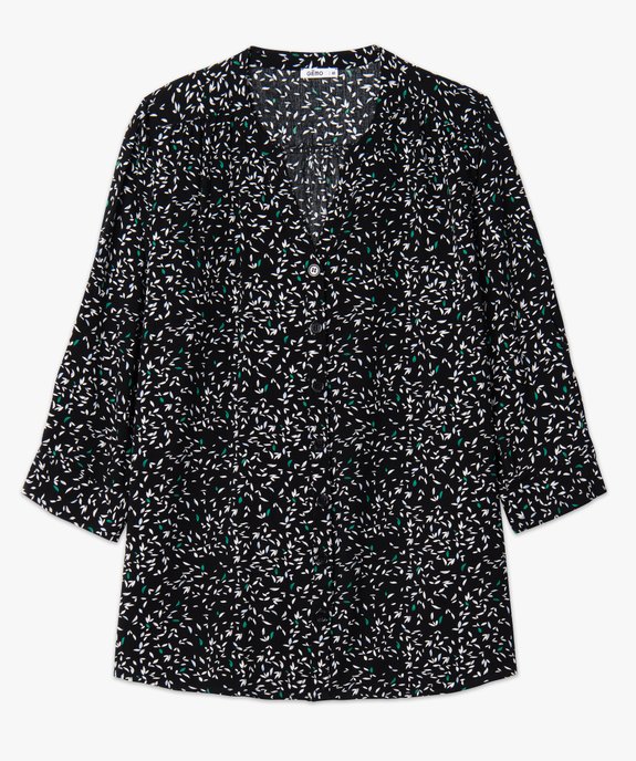 Blouse femme grande taille imprimée à manches 3/4 vue4 - GEMO (G TAILLE) - GEMO