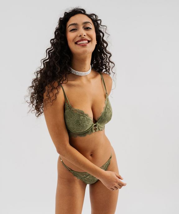 Tanga en dentelle femme vue3 - GEMO(HOMWR FEM) - GEMO