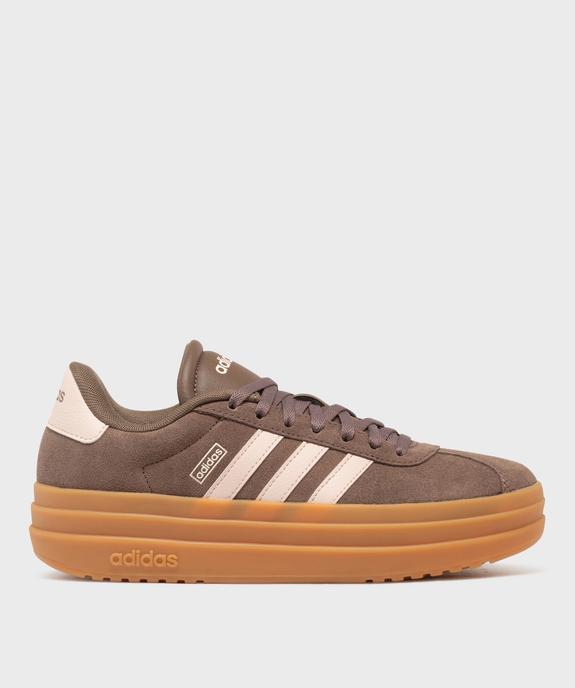 Baskets VL Court bold dessus cuir femme - Adidas vue1 - ADIDAS - GEMO