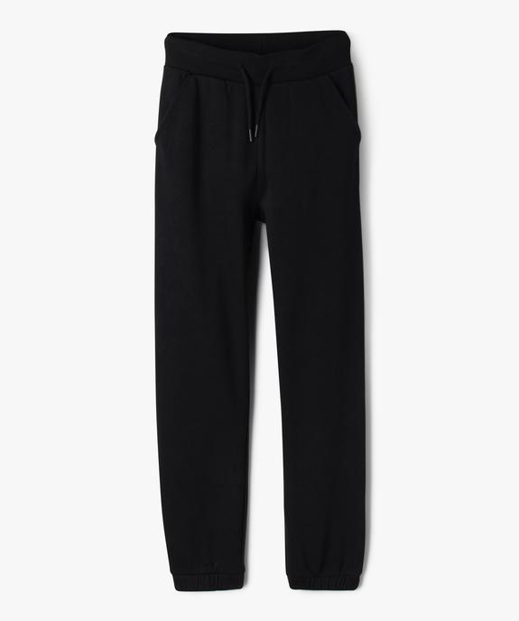 Pantalon de jogging avec intérieur molletonné fille vue1 - GEMO 4G FILLE - GEMO