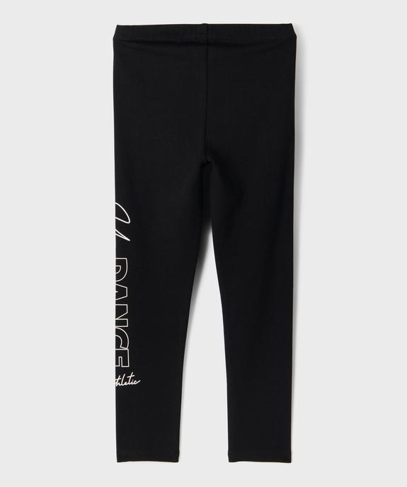 Legging long taille élastiquée avec inscription fille vue6 - GEMO (ENFANT) - GEMO