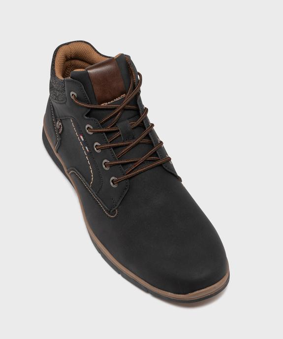 Boots midcut casual à col textile et semelle sport homme vue6 - URBAN STEPS - GEMO