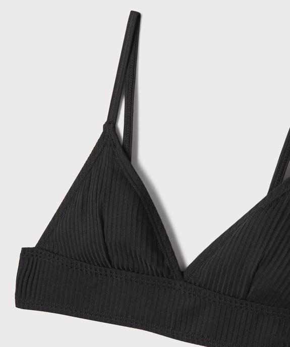 Maillot de bain 2 pièces haut brassière triangle fille vue2 - GEMO (JUNIOR) - GEMO