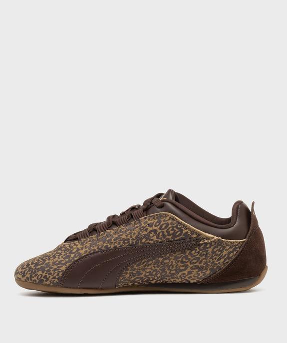 Tennis à fine semelle imprimé léopard femme - Puma vue3 - PUMA - GEMO