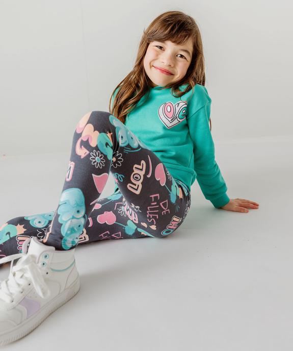 Legging long imprimé fille vue5 - GEMO (ENFANT) - GEMO