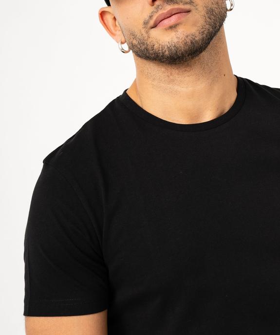 Tee-shirt manches courtes coupe droite en coton homme vue2 - GEMO (HOMME) - GEMO