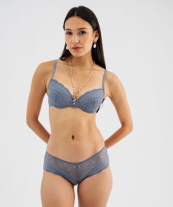 Shorty en dentelle et plumetis femme (lot de 2) vue1 - GEMO(HOMWR FEM) - GEMO