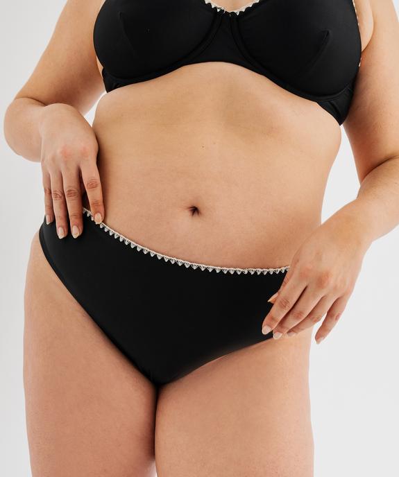 Bas de maillot de bain à finition brodée femme grande taille vue1 - GEMO (PLAGE) - GEMO