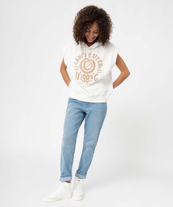 Sweat femme sans manches à capuche – Camps United vue5 - CAMPS UNITED - GEMO