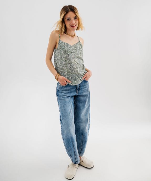 Tee-shirt rayé à manches ultra courtes femme vue4 - GEMO 4G FEMME - GEMO