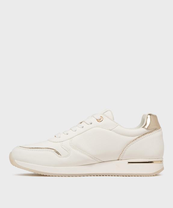 Baskets en matière embossée avec touches métallisées femme - Mexx vue3 - MEXX - GEMO