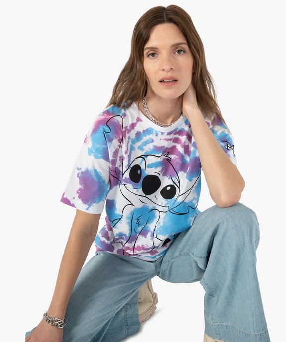Tee-shirt femme à manches courtes Lilo et Stitch - Disney vue1 - DISNEY DTR - GEMO
