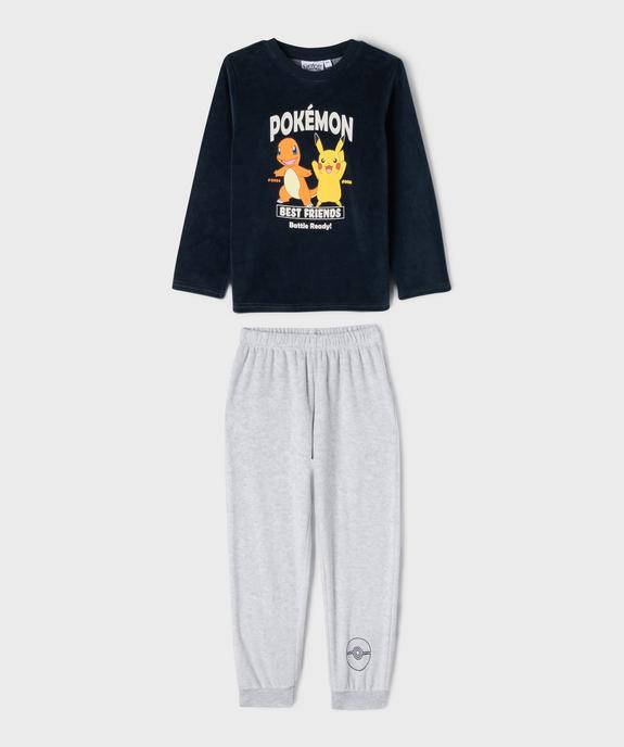 Pyjama en velours avec motif Pikachu garçon - Pokemon vue1 - POKEMON - GEMO