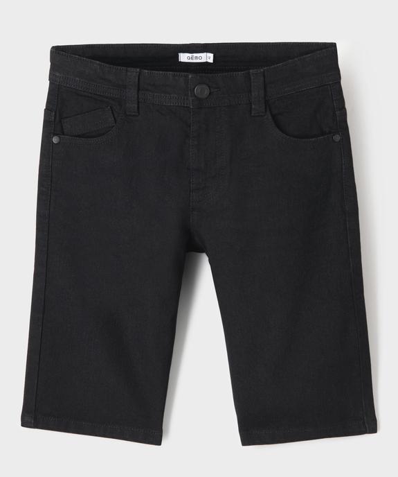 Bermuda en denim coupe slim garçon vue4 - GEMO (JUNIOR) - GEMO