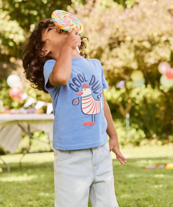 Tee-shirt manches courtes avec motif estival bébé garçon vue1 - GEMO 4G BEBE - GEMO