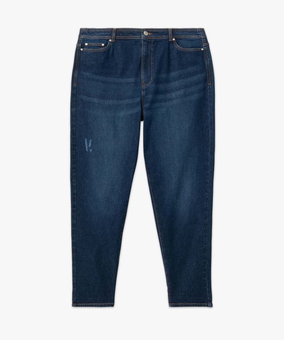 Jean femme grande taille coupe slim à taille haute vue4 - GEMO (G TAILLE) - GEMO