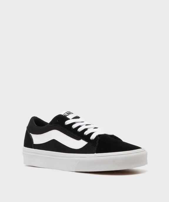 Baskets basses en cuir et textile femme - Vans vue2 - VANS - GEMO