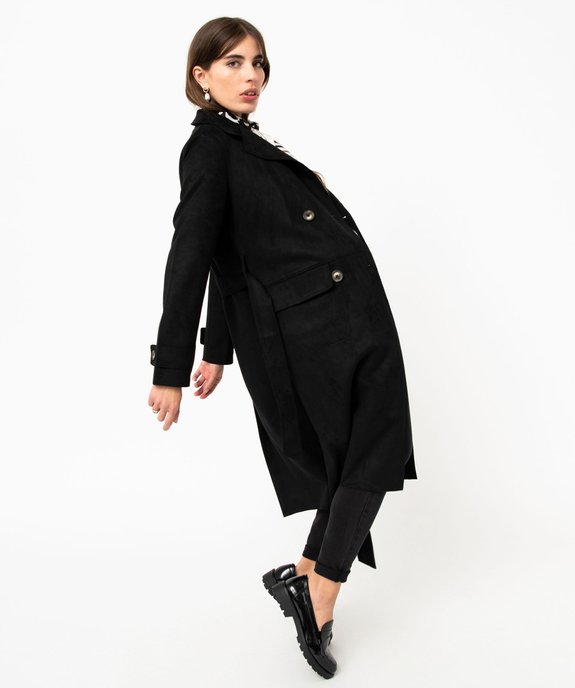 Imperméable long en suédine femme vue5 - GEMO(FEMME PAP) - GEMO